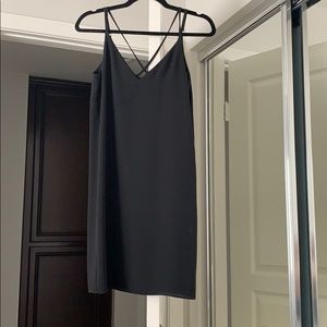 Black slip dress